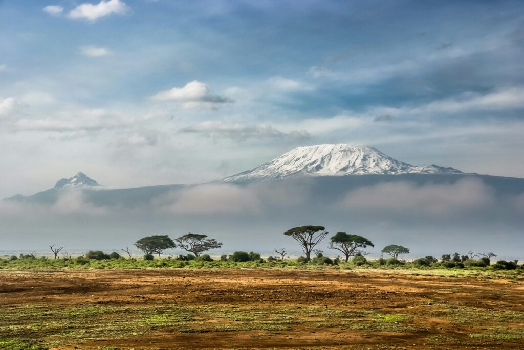 Mount Kilimanjaro view from Amboseli National Park, Kenya